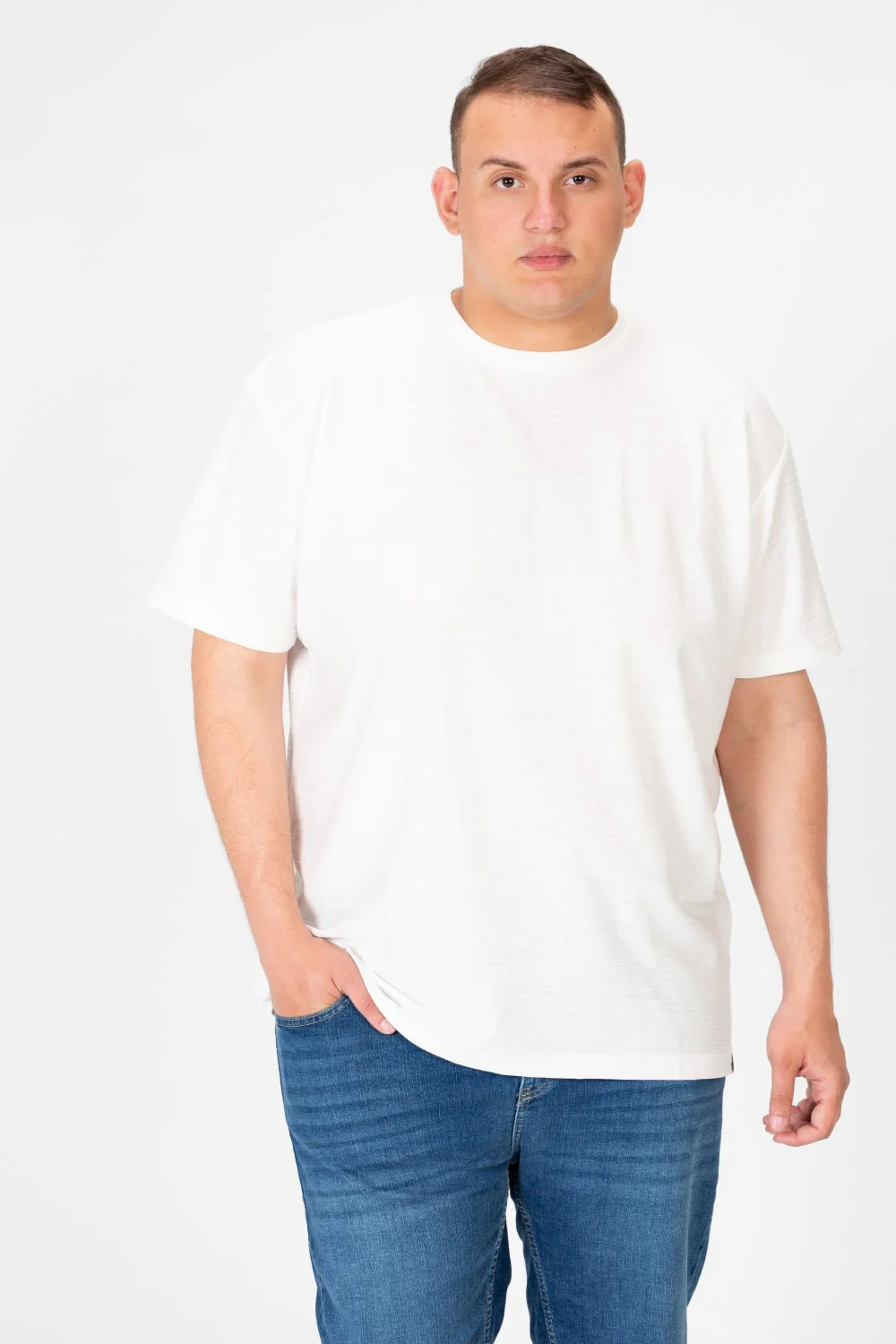 Men's Big Size Basic T-Shirt Half Sleeve - Image 9