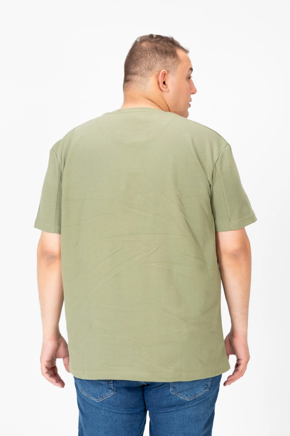 Men's Big Size Basic T-Shirt with Front Pocket - Image 10