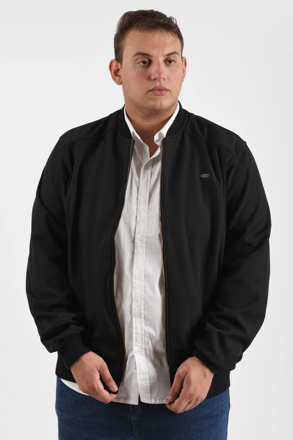 Men's Big Size Casual Basic Full Zipper Hooded Waterproof Jacket - Image 4