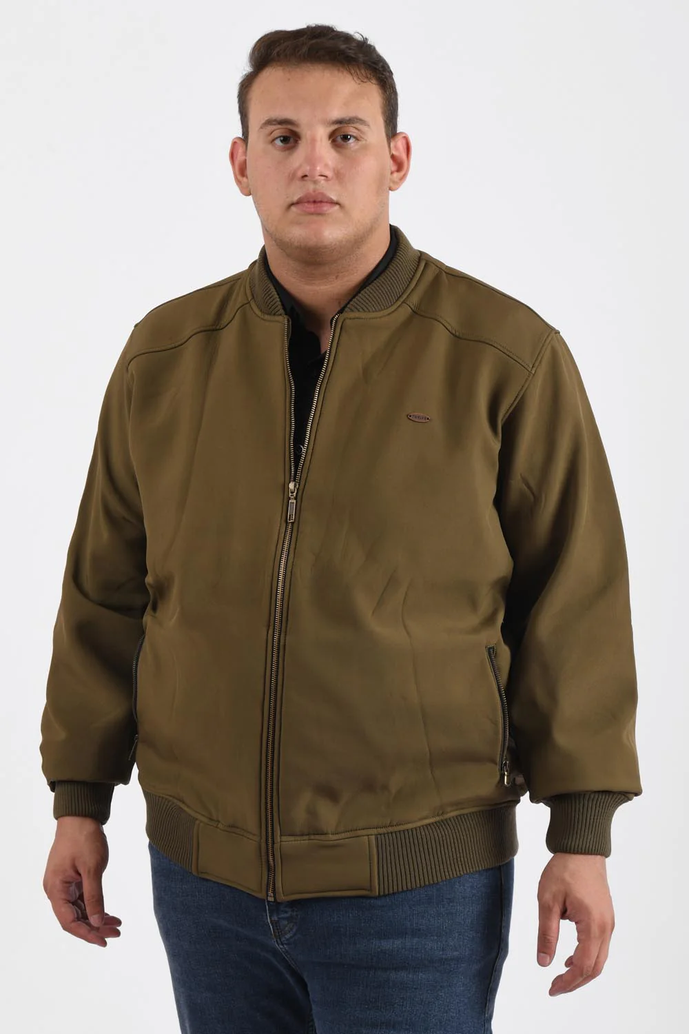 Men's Big Size Casual Basic Full Zipper Hooded Waterproof Jacket - Image 8