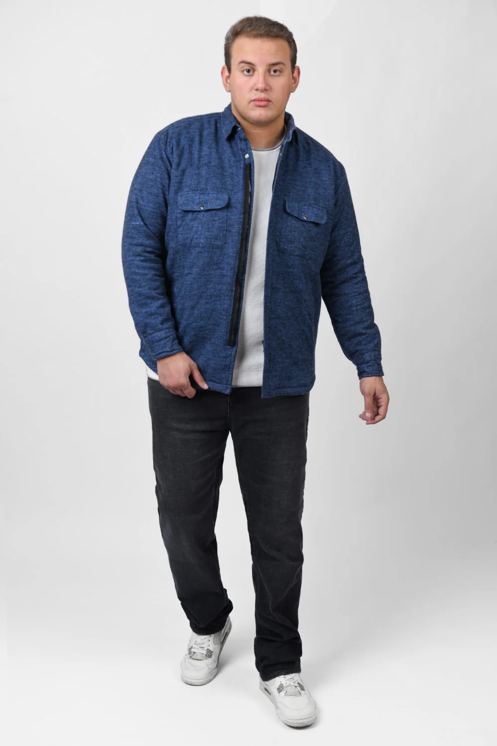 Men's Big Size Casual Buttons Waterproof Jacket With Unique Style - Image 3