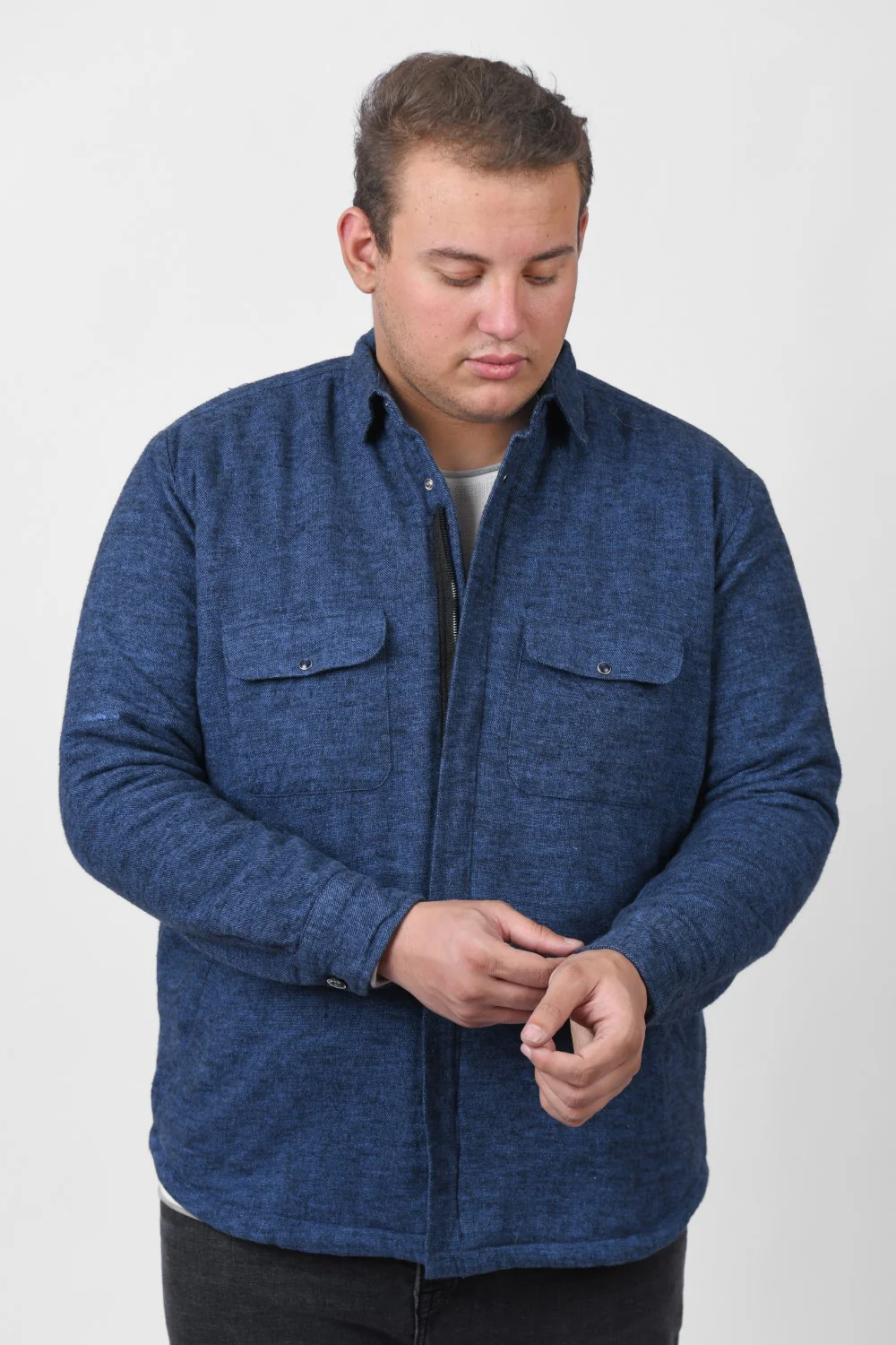 Men's Big Size Casual Buttons Waterproof Jacket With Unique Style - Image 4