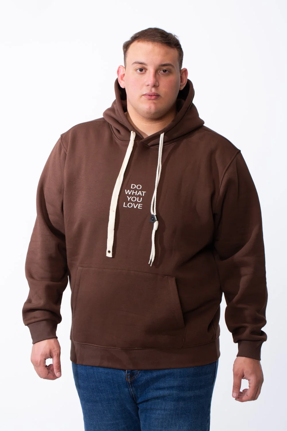 Men's Big Size Comfortable Kangaroo Pocket Front And Back Graphic Print Tomato Store Melton Hooded Sweatshirt