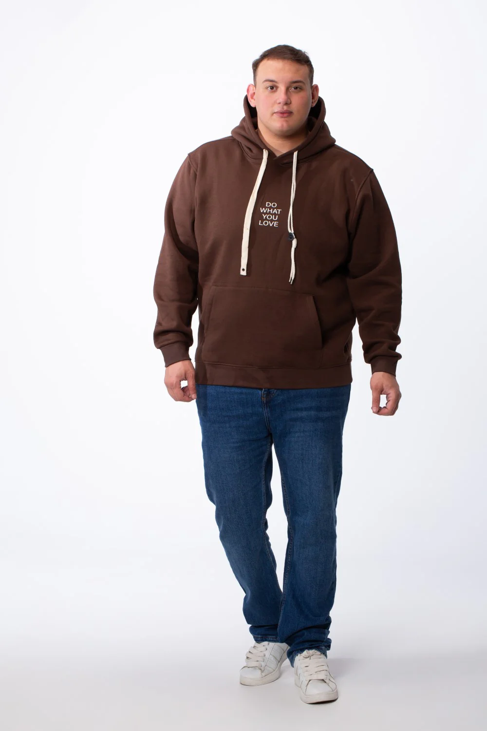 Men's Big Size Comfortable Kangaroo Pocket Front And Back Graphic Print Tomato Store Melton Hooded Sweatshirt - Image 3