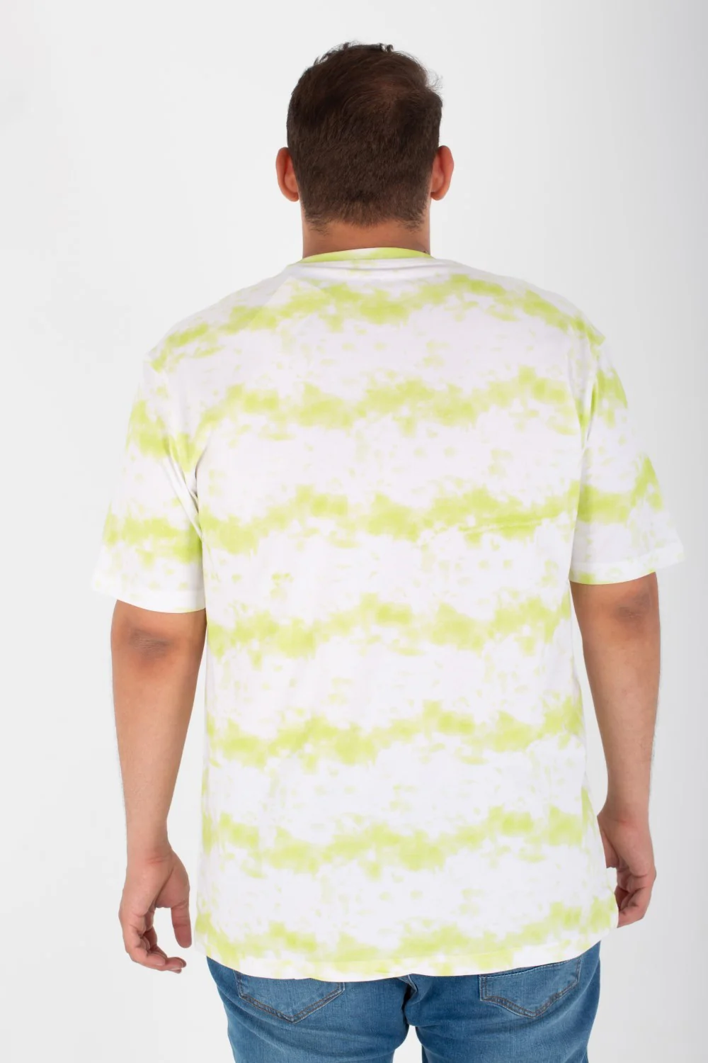 Mens Big Size Full Print T-shirt With Over Size Cut Half Sleeves - Image 8