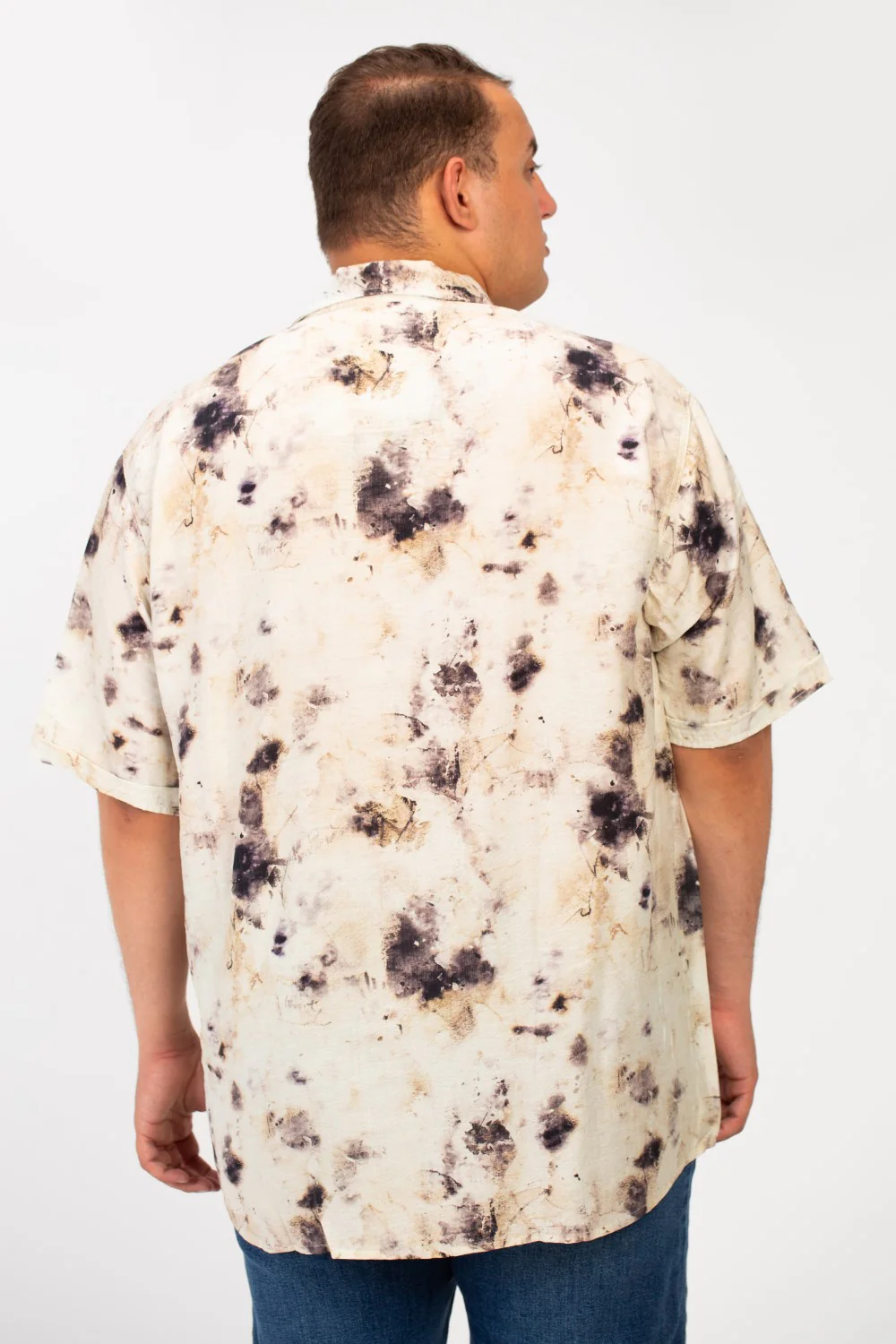 Men's Big Size Half Sleeve All Over Print Shirt With Front Pocket - Image 2