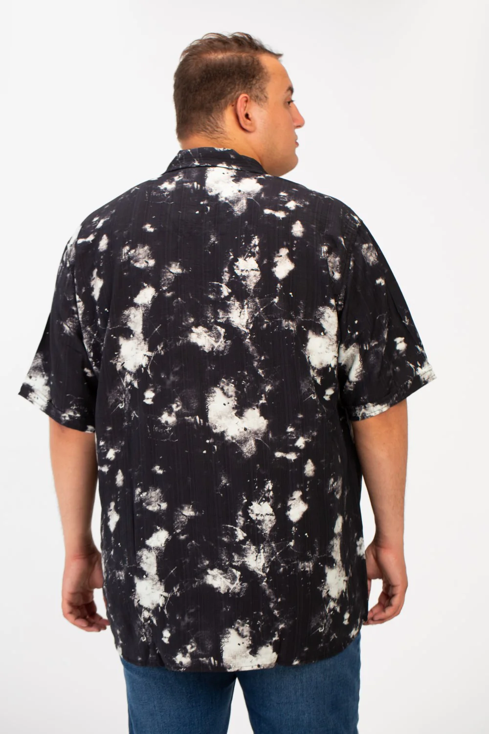 Men's Big Size Half Sleeve All Over Print Shirt With Front Pocket - Image 6