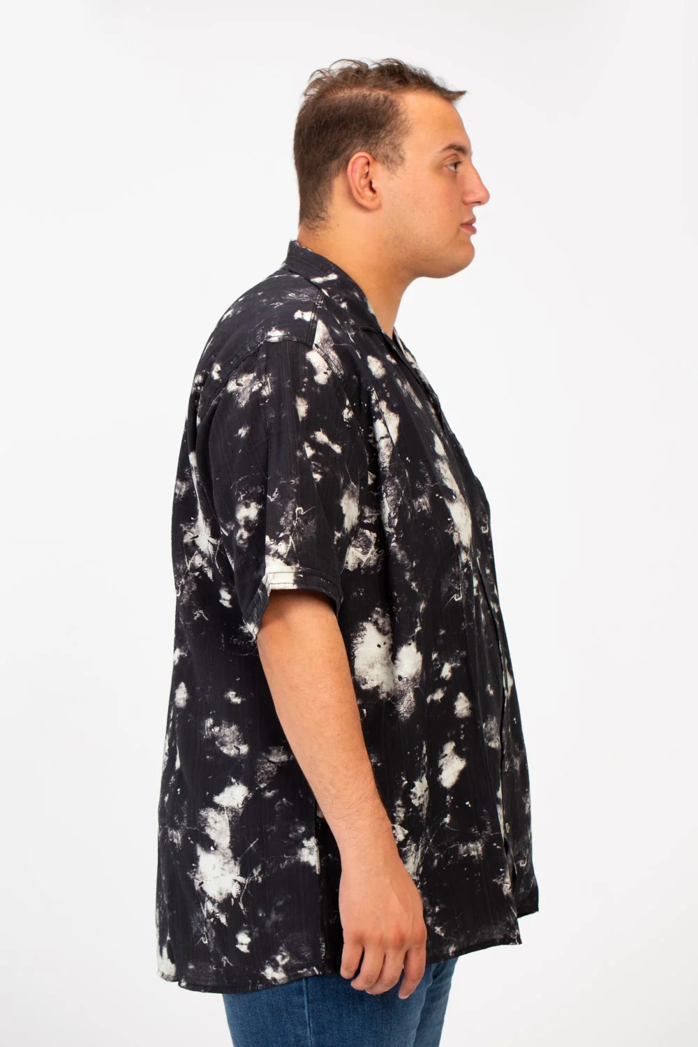 Men's Big Size Half Sleeve All Over Print Shirt With Front Pocket - Image 7