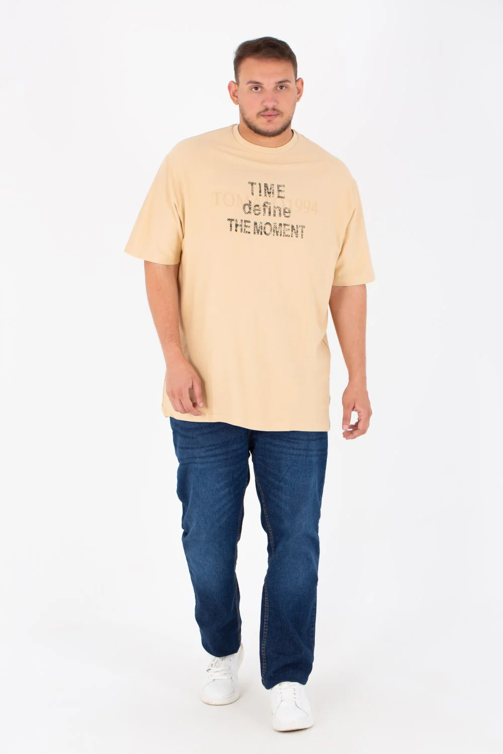 Men's Big Size Half Sleeve T-shirt With Front & Back Print And Summer Melton Material - Image 3
