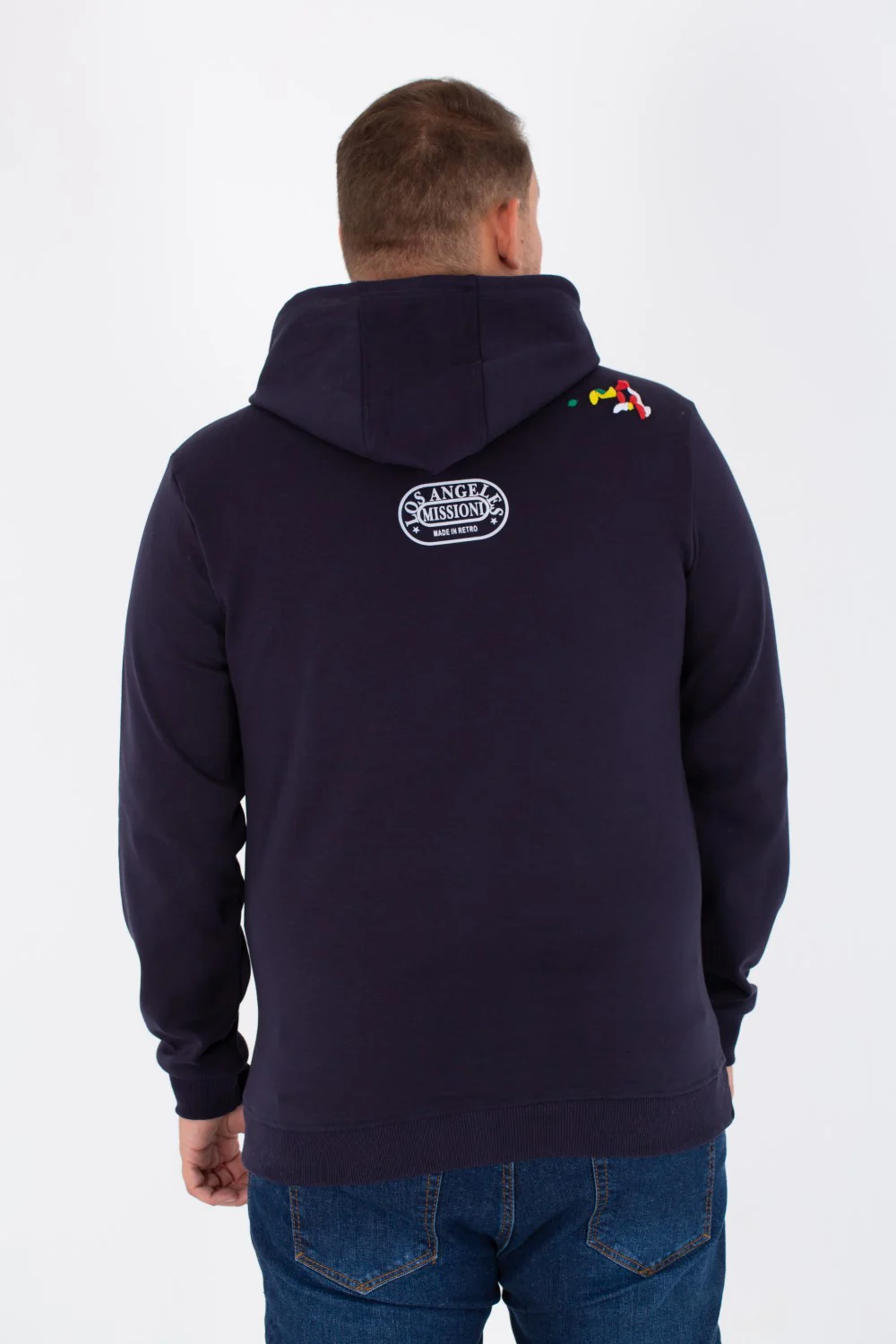 Men's Big Size Hoodie Sweatshirt With A Print On The Front And Back - Image 5