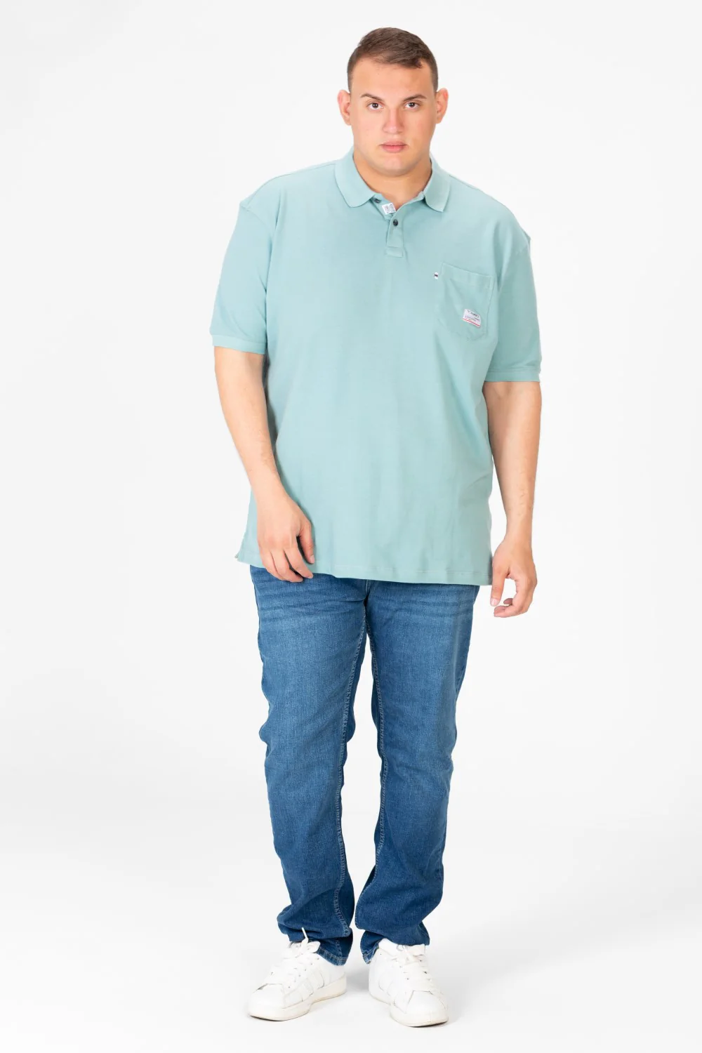 Men's Big Size Polo Half Sleeve T-Shirt with Front Pocket - Image 12