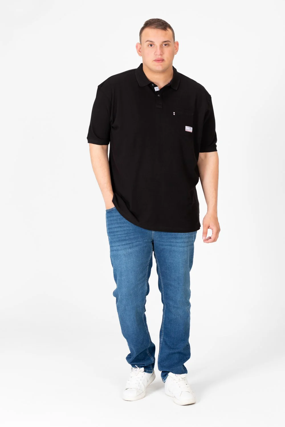 Men's Big Size Polo Half Sleeve T-Shirt with Front Pocket - Image 4