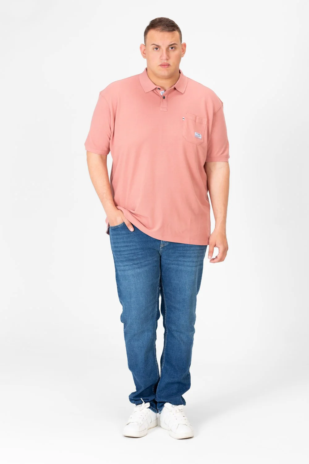 Men's Big Size Polo Half Sleeve T-Shirt with Front Pocket - Image 8