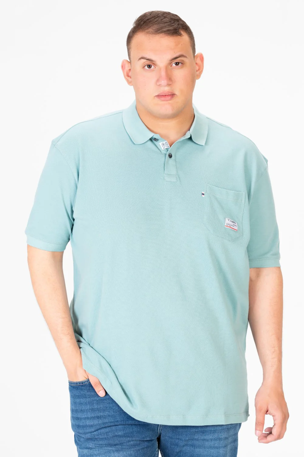 Men's Big Size Polo Half Sleeve T-Shirt with Front Pocket - Image 9