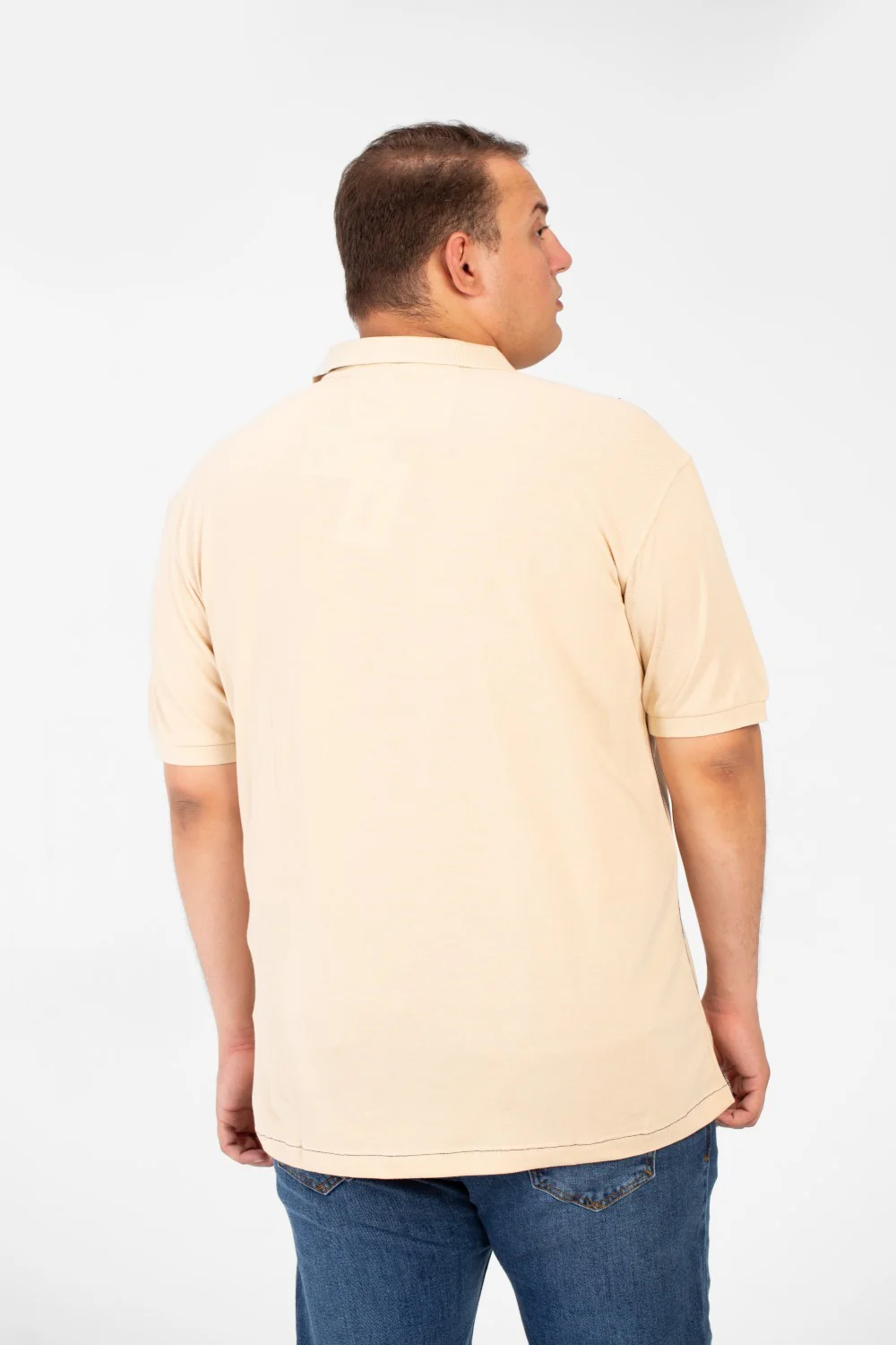 Men's Big Size Polo Short Sleeves T-Shirt Front Printed - Image 2