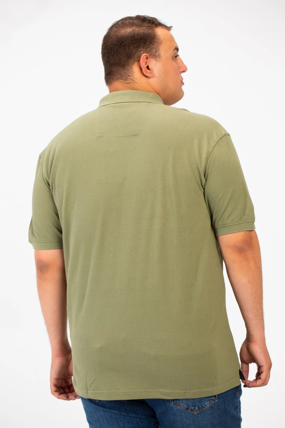 Men's Big Size Polo T-Shirt With Front Half Buttons And Short Sleeves - Image 6