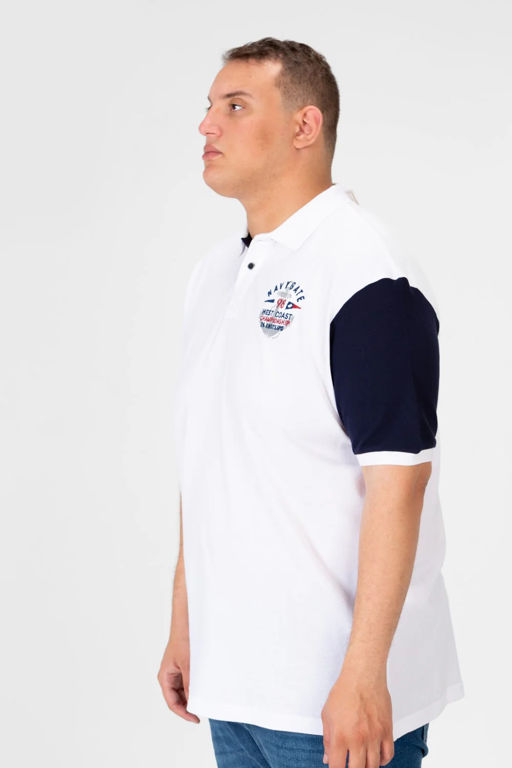 Men's Big Size Printed Half Sleeve Polo T-Shirt - Image 11