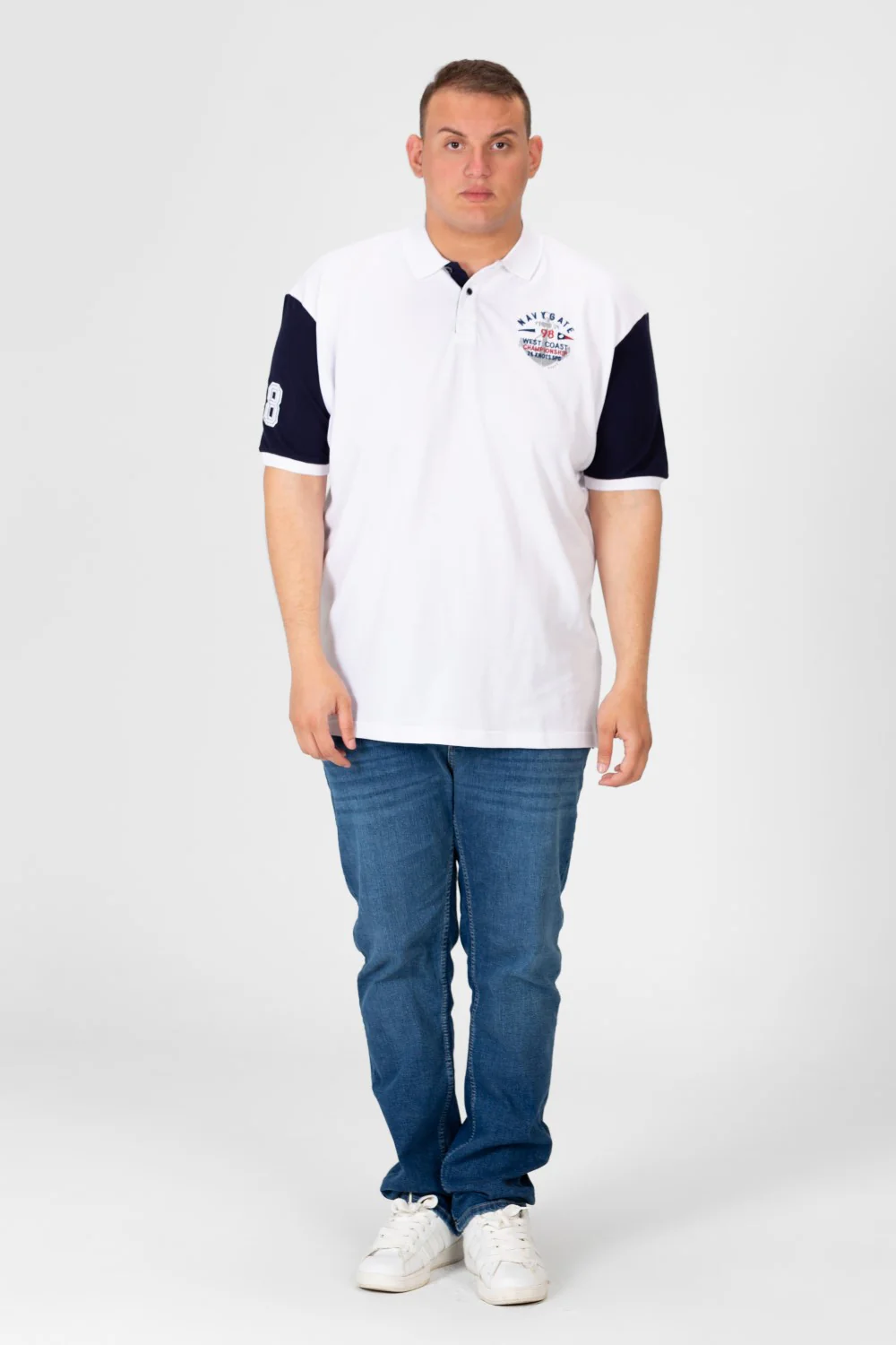 Men's Big Size Printed Half Sleeve Polo T-Shirt - Image 12