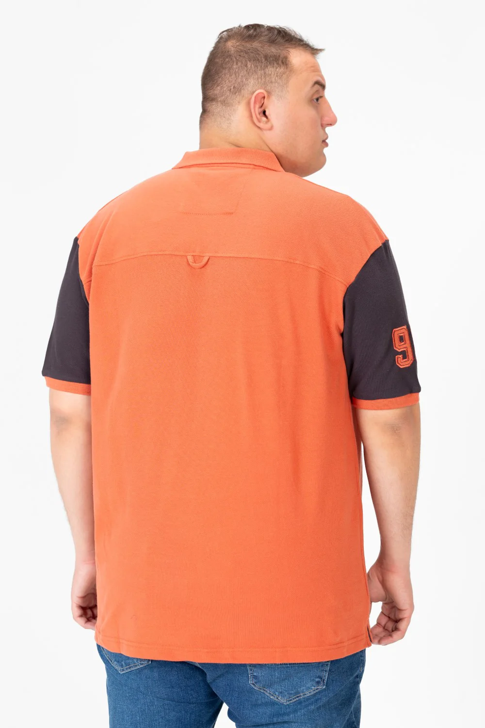 Men's Big Size Printed Half Sleeve Polo T-Shirt - Image 6