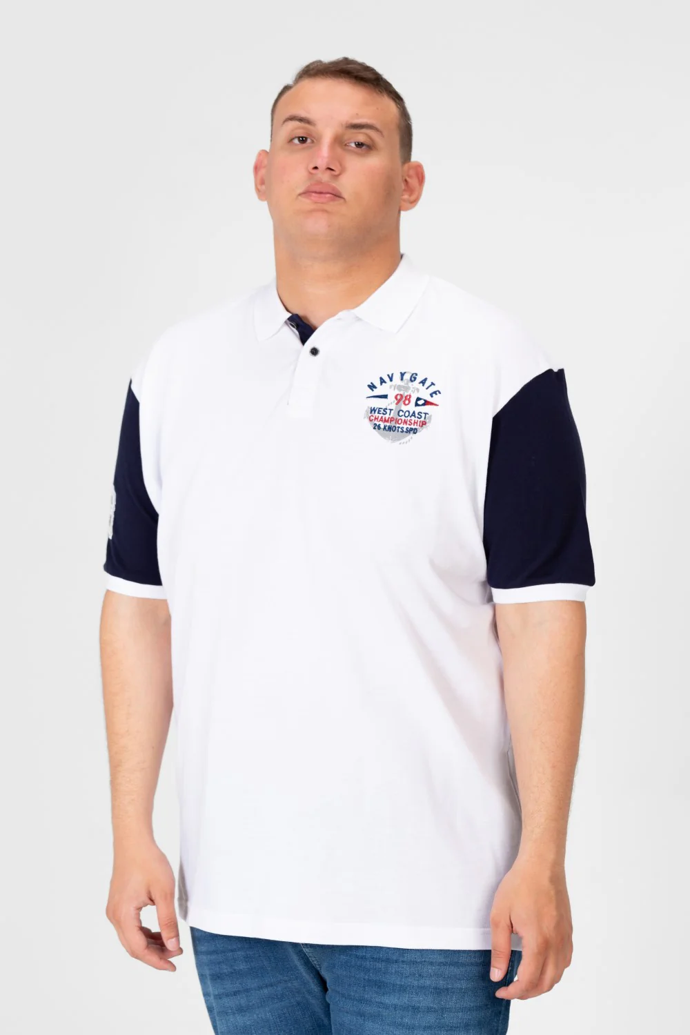 Men's Big Size Printed Half Sleeve Polo T-Shirt - Image 9