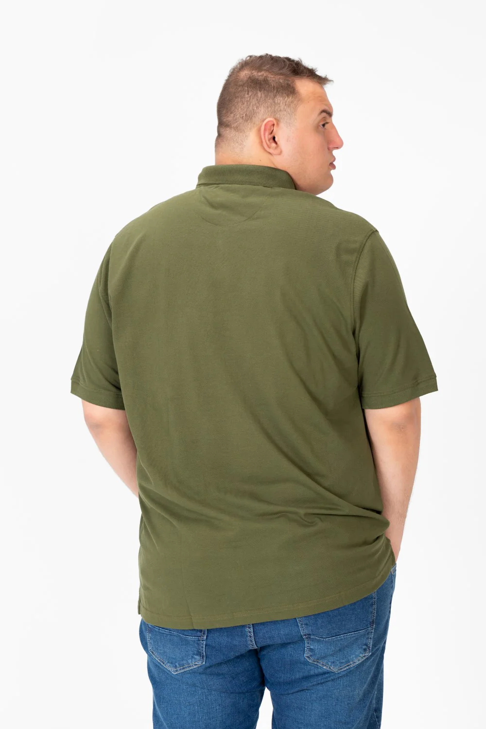 Men's Big Size Printed Half Sleeve Polo T-Shirt - Image 2