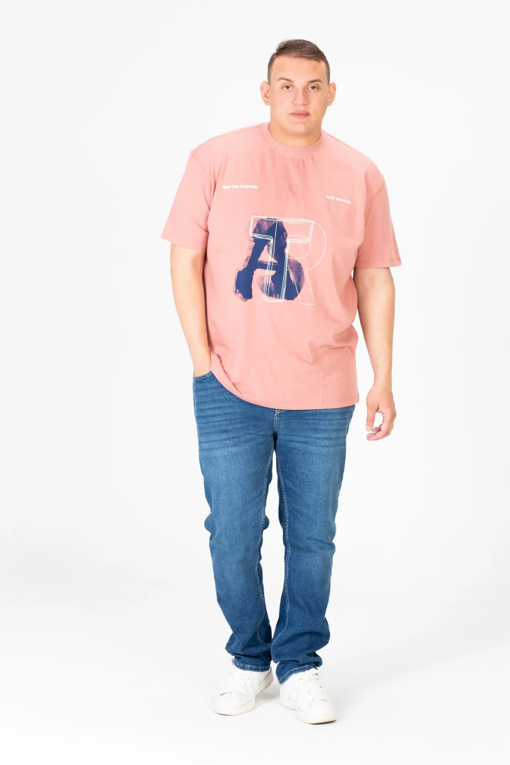 Men's Big size Printed Half Sleeve Round Neck T-shirt - Image 8