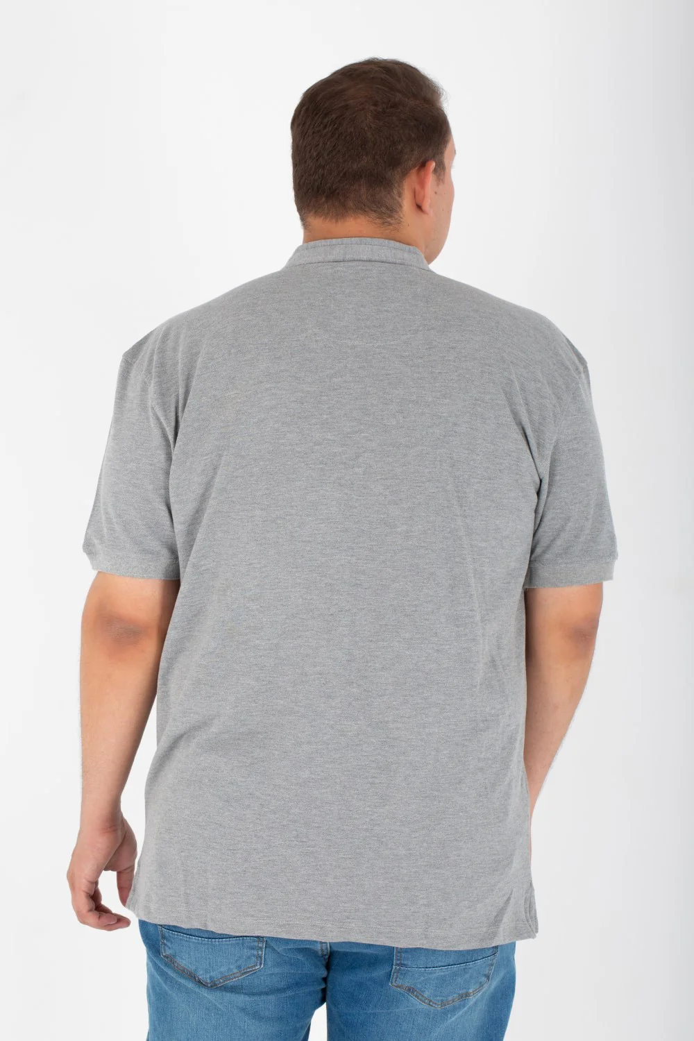 Mens Big Size Printed Polo T-shirt Half Sleeves With Buttons On The Front - Image 8