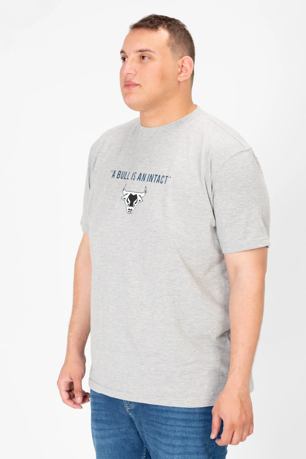 Men's Big size printed round neck T-shirt - Image 11