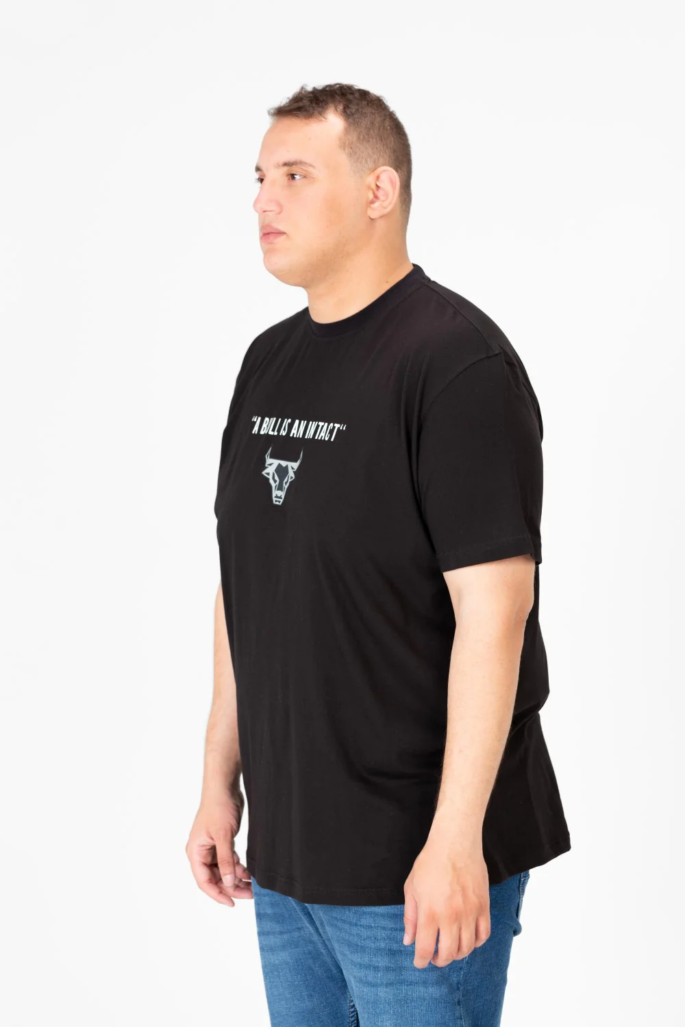 Men's Big size printed round neck T-shirt - Image 3