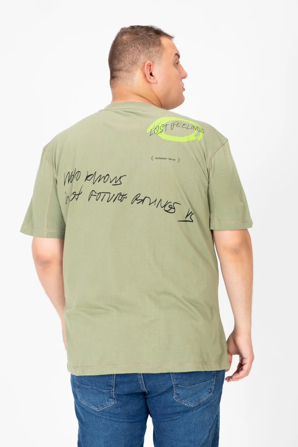 Men's Big Size Round Neck Printed T-shirt - Image 10
