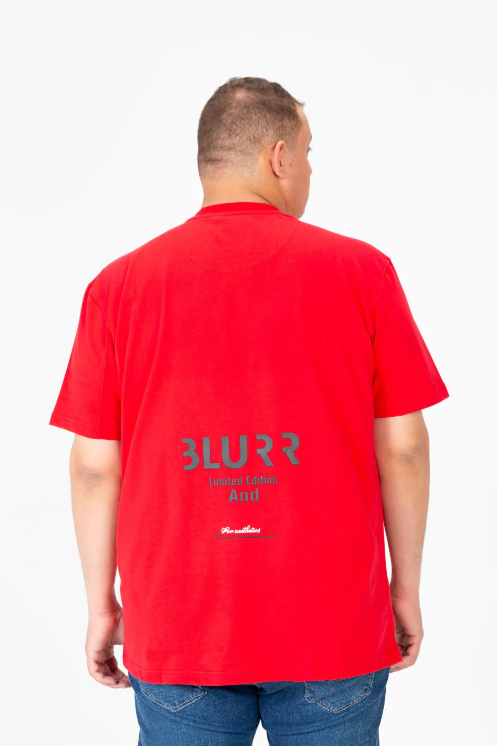 Men's Big size Round Neck T-shirt With Text Print - Image 10