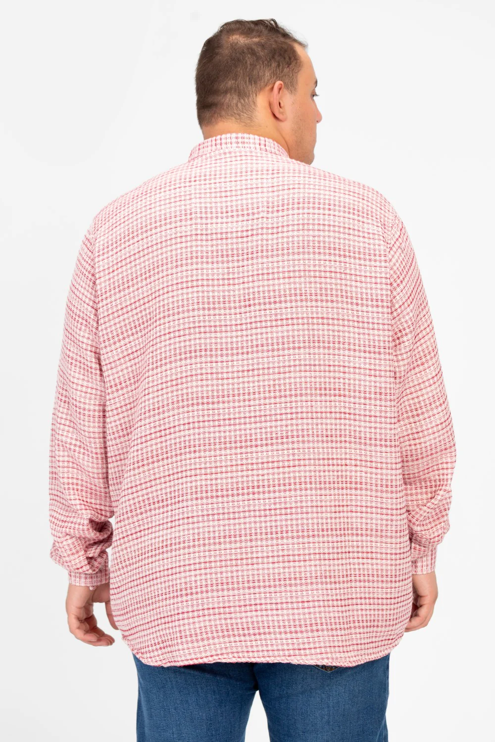 Men's Big Size Shirt With Long Sleeves And Buttons - Image 10