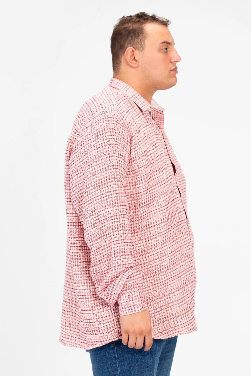 Men's Big Size Shirt With Long Sleeves And Buttons - Image 11