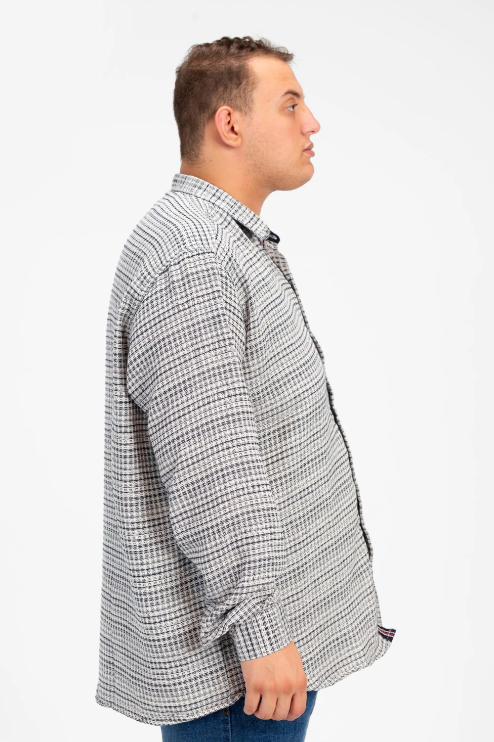 Men's Big Size Shirt With Long Sleeves And Buttons - Image 3
