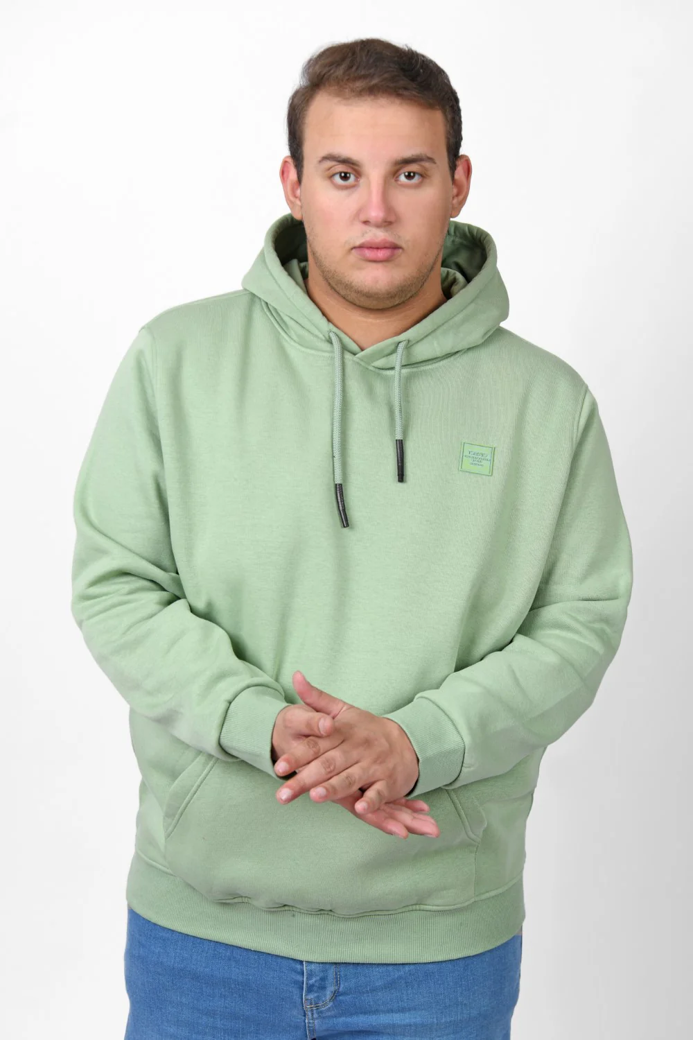 Men's Big Size Slim Fit Hoodie Made Of Comfort Melton Padded Front Printed Sweatshirt - Image 30