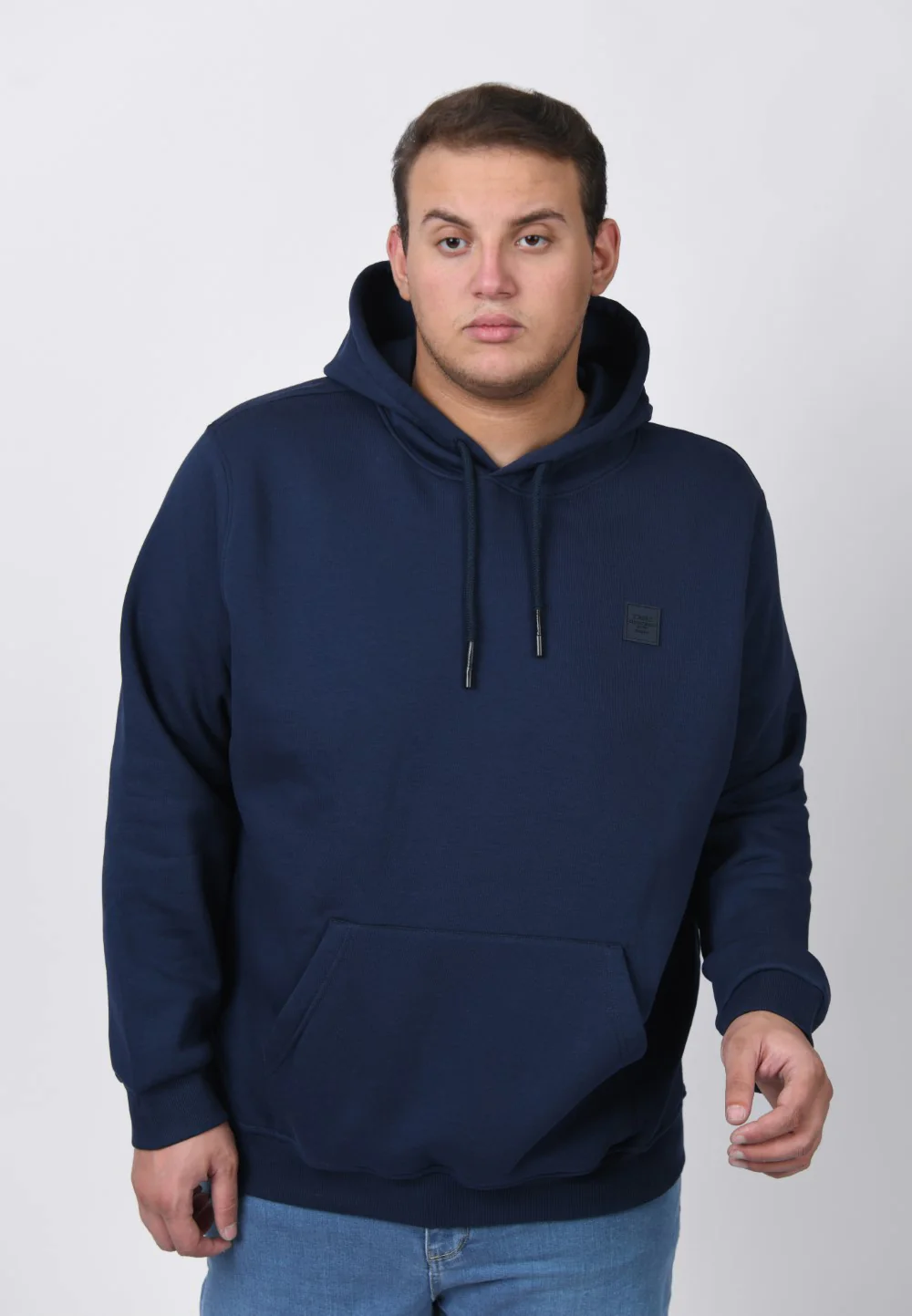 Men's Big Size Slim Fit Hoodie Made Of Comfort Melton Padded Front Printed Sweatshirt - Image 33