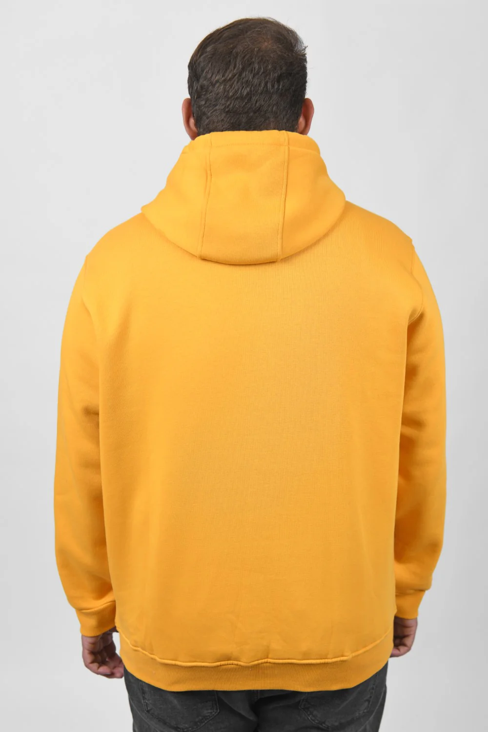 Men's Big Size Slim Fit Hoodie Made Of Comfort Melton Padded Front Printed Sweatshirt - Image 35
