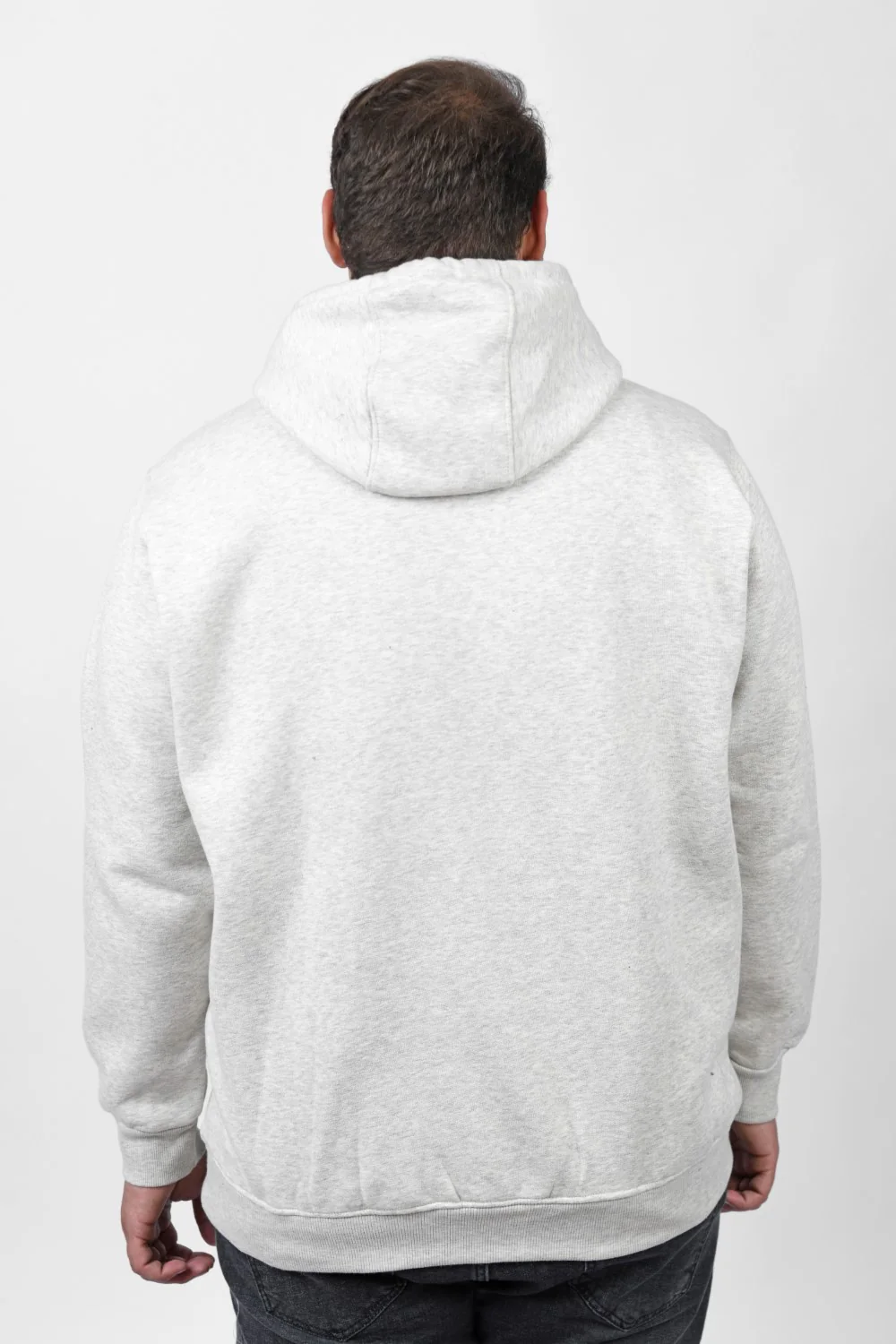 Men's Big Size Slim Fit Hoodie Made Of Comfort Melton Padded Front Printed Sweatshirt - Image 48