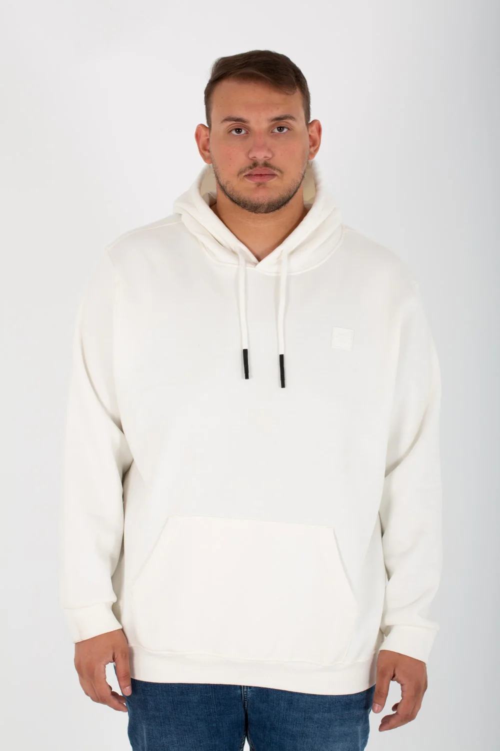 Men's Big Size Slim Fit Hoodie Made Of Comfort Melton Padded Front Printed Sweatshirt - Image 52