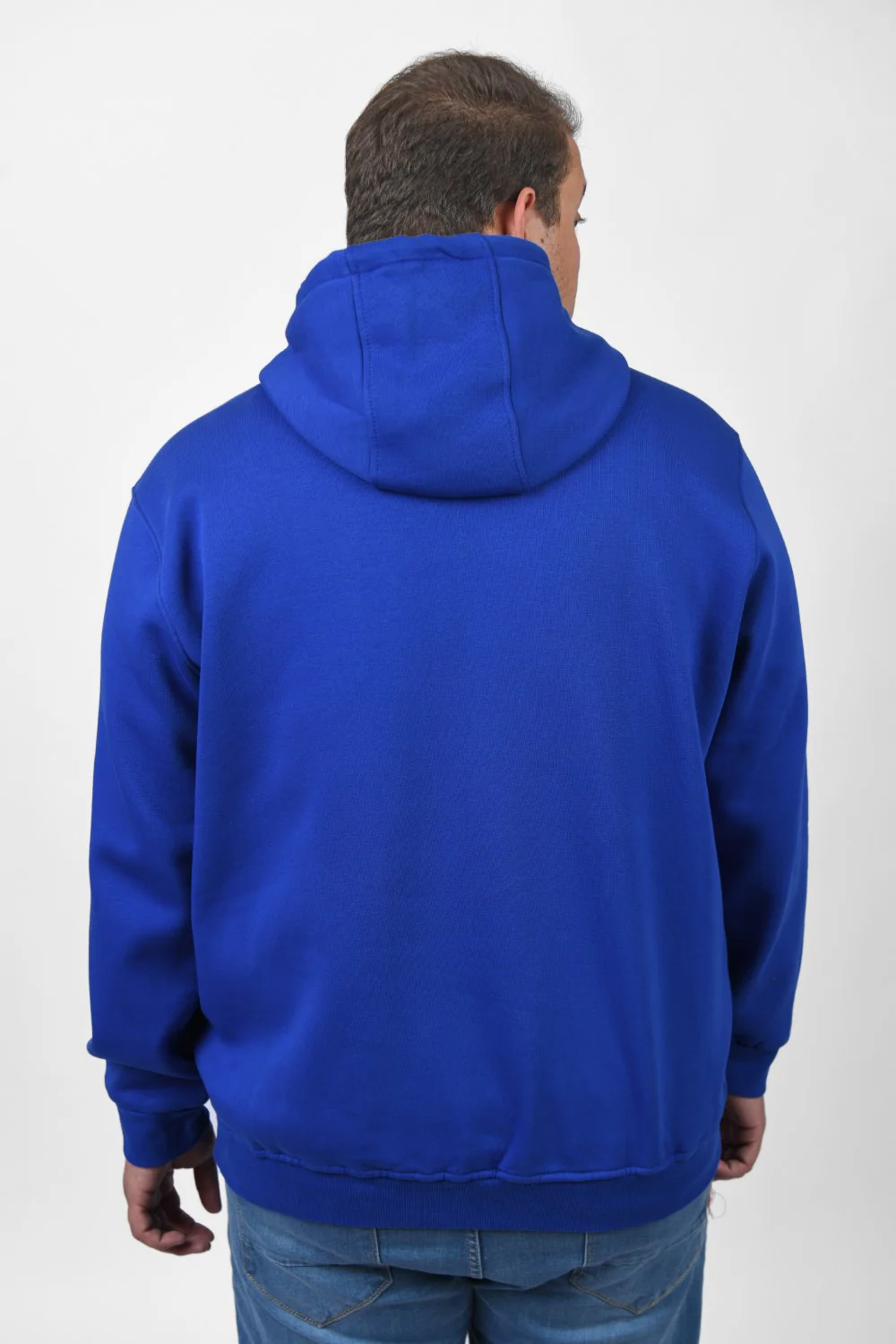 Men's Big Size Slim Fit Hoodie Made Of Comfort Melton Padded Front Printed Sweatshirt - Image 54