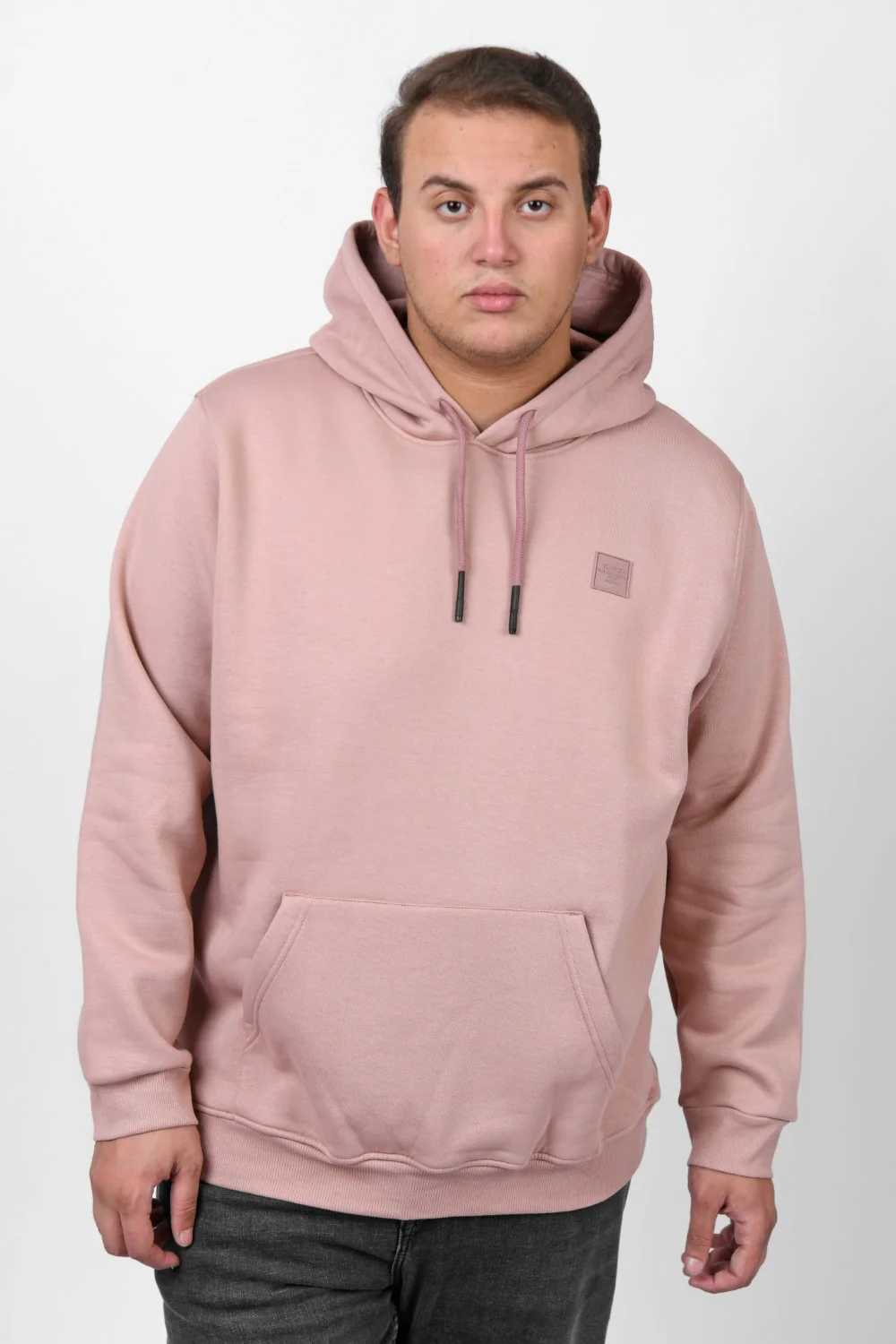 Men's Big Size Slim Fit Hoodie Made Of Comfort Melton Padded Front Printed Sweatshirt - Image 6