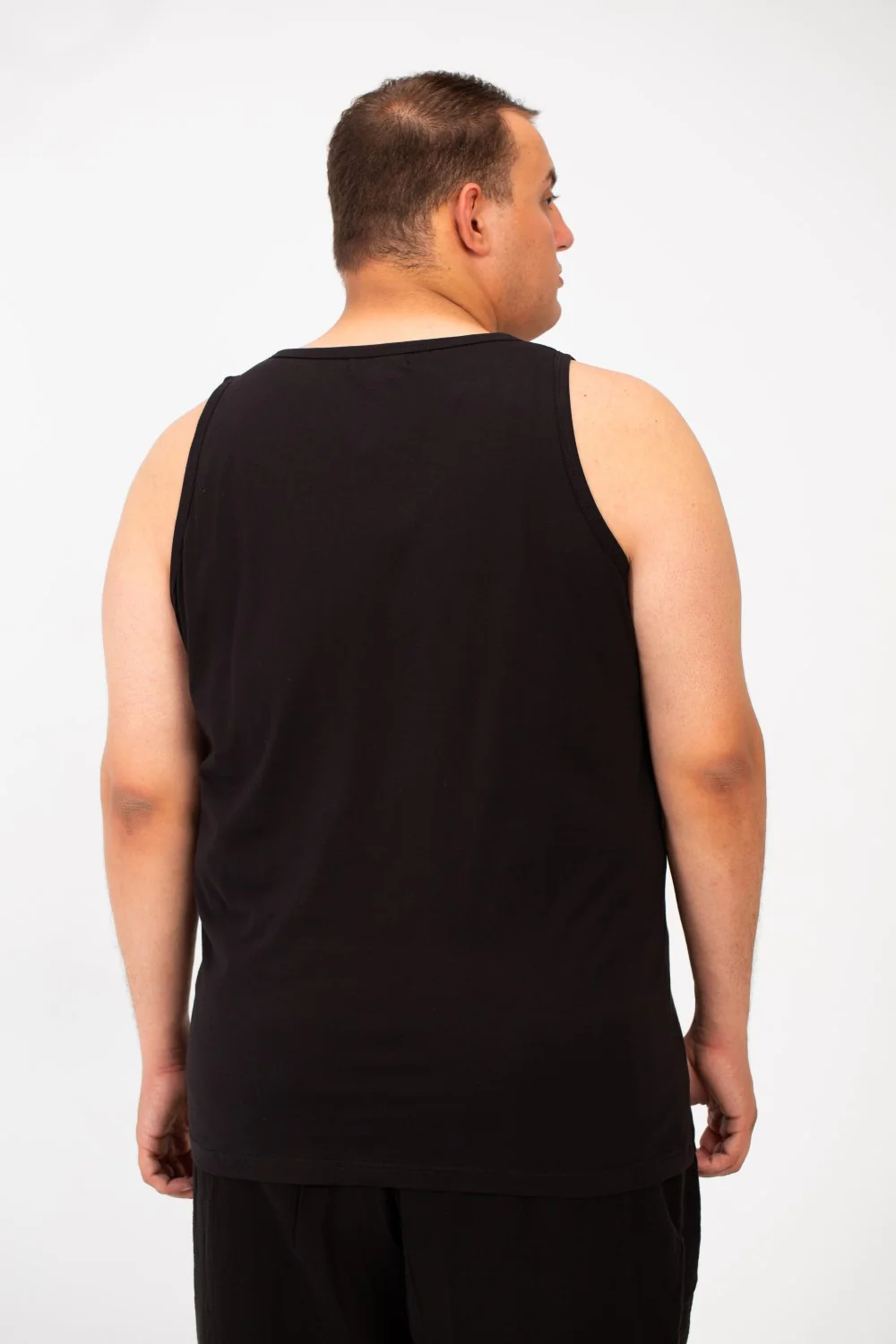 Men's Big Size Summer Cut Front Print T-Shirt In Modern Design - Image 2