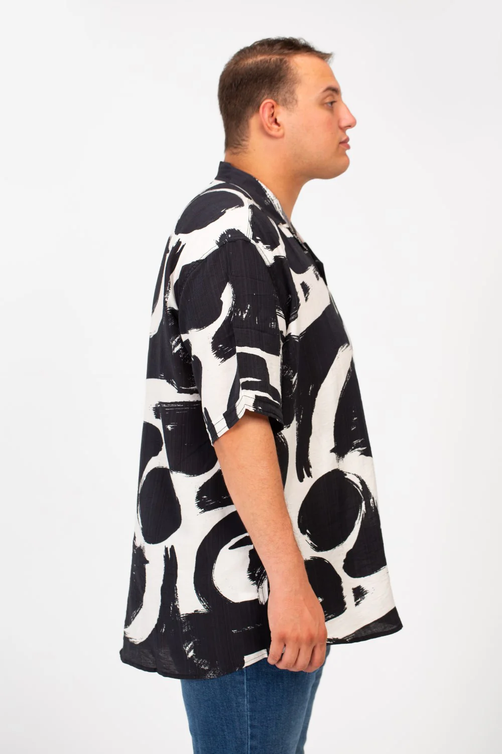 Men's Big Size Summer Short Sleeved Full Print Shirt Made Of Practical And Comfortable Material - Image 3