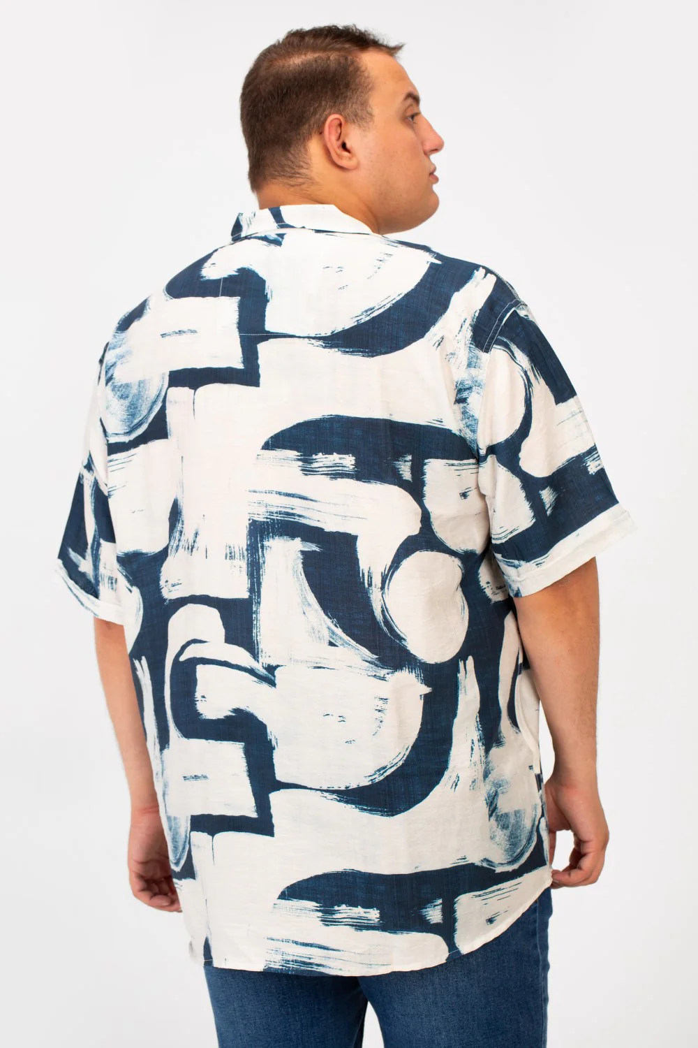 Men's Big Size Summer Short Sleeved Full Print Shirt Made Of Practical And Comfortable Material - Image 6