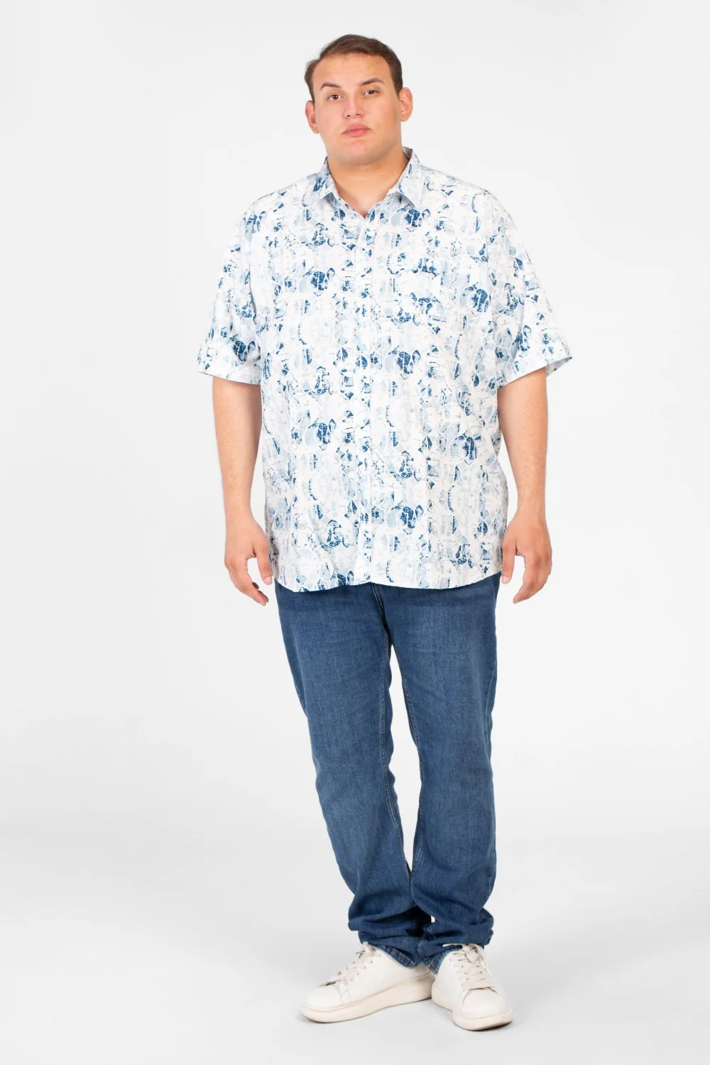 Men's Big Size Tomato Summer Printed Short Sleeve Shirt - Image 12