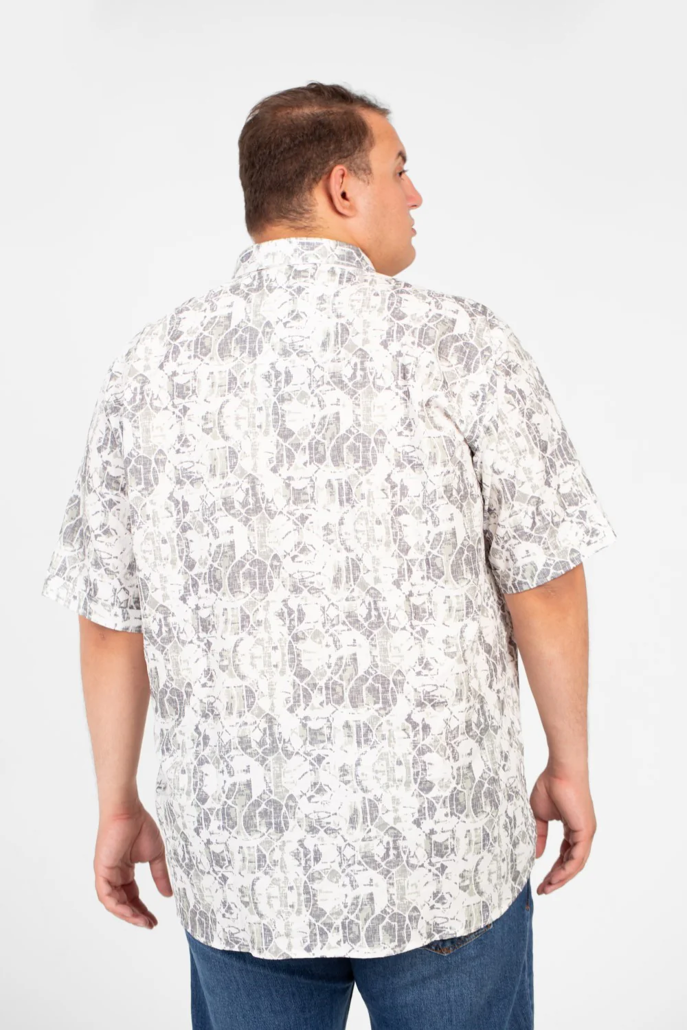 Men's Big Size Tomato Summer Printed Short Sleeve Shirt - Image 14