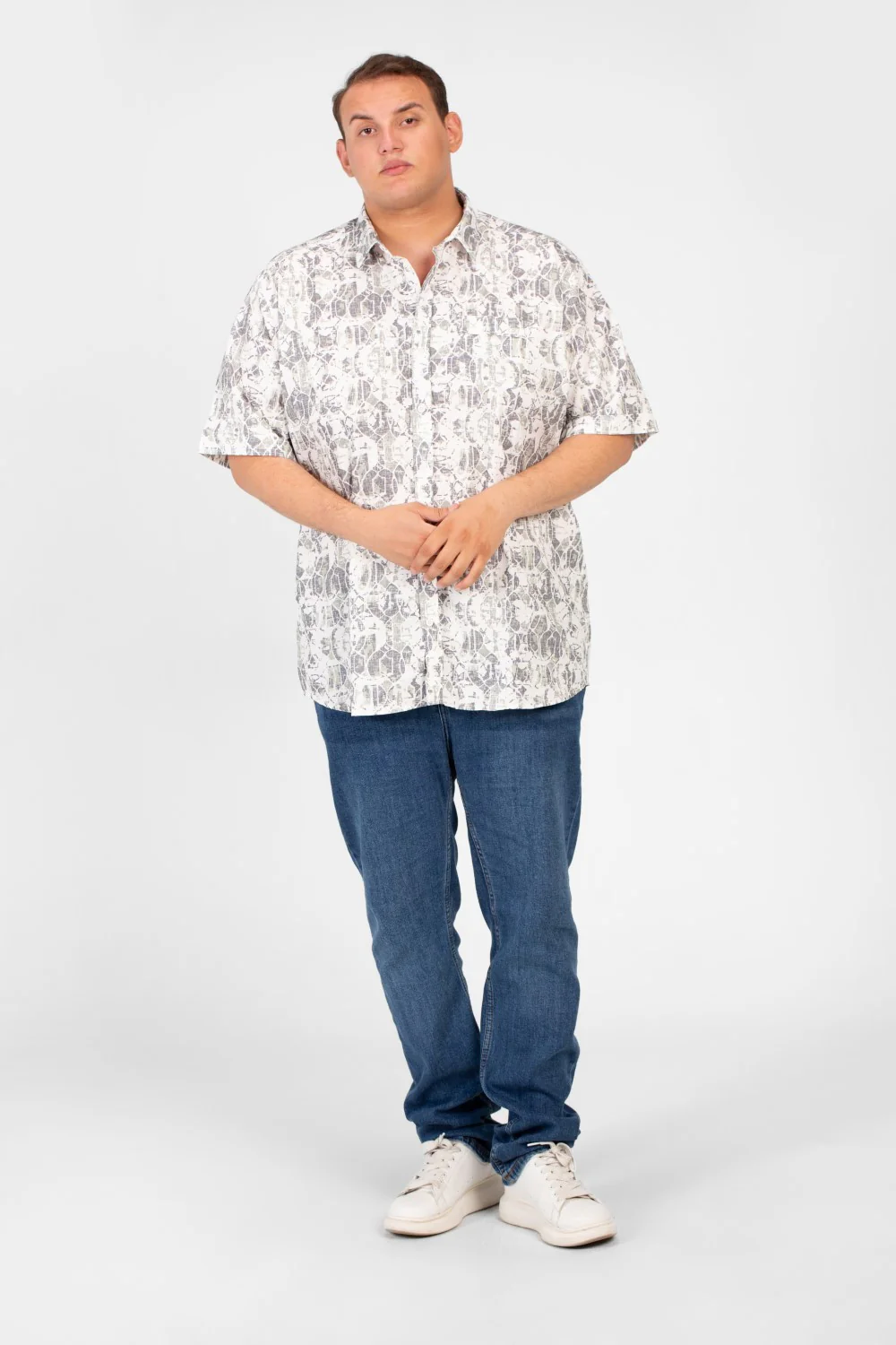 Men's Big Size Tomato Summer Printed Short Sleeve Shirt - Image 16
