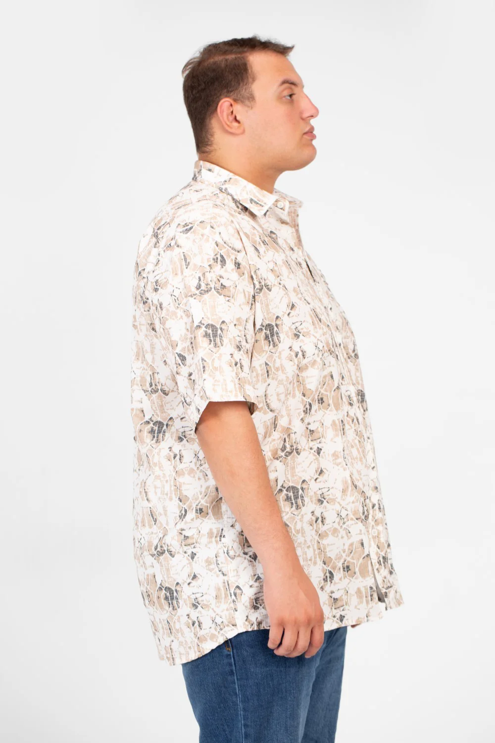 Men's Big Size Tomato Summer Printed Short Sleeve Shirt - Image 3