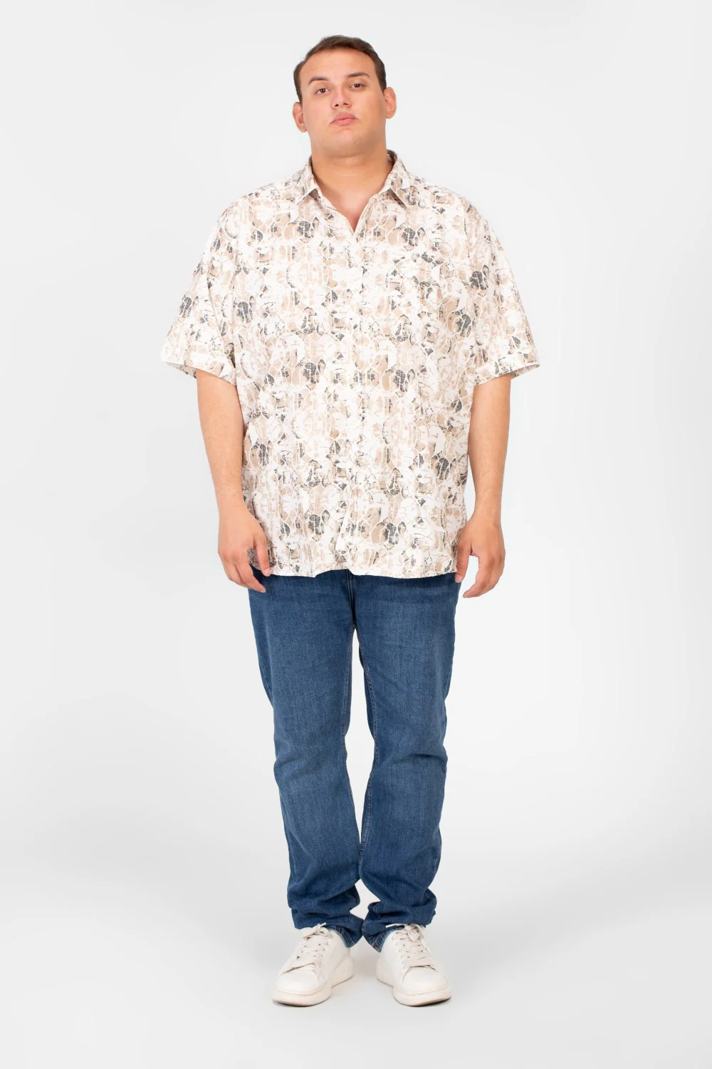 Men's Big Size Tomato Summer Printed Short Sleeve Shirt - Image 4