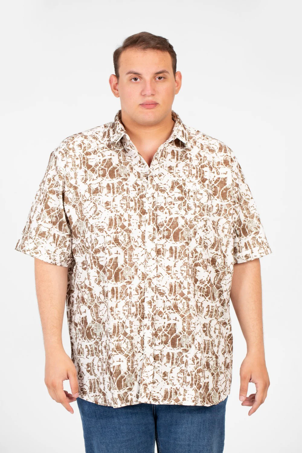 Men's Big Size Tomato Summer Printed Short Sleeve Shirt - Image 5